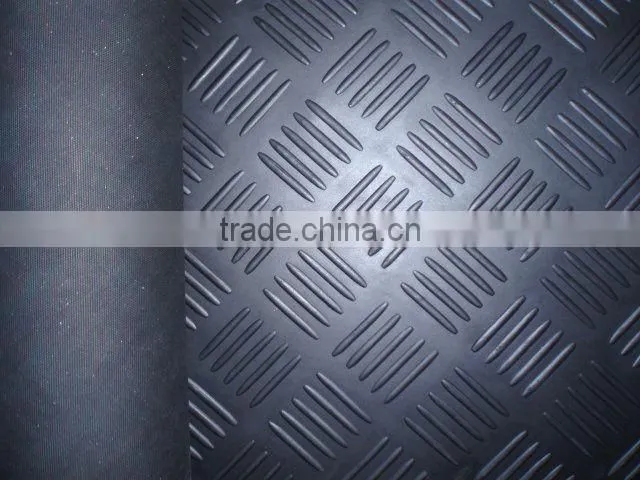 red clour checker rubber floor