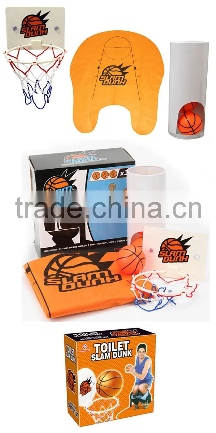 slam dunk toy, plastic toilet toy