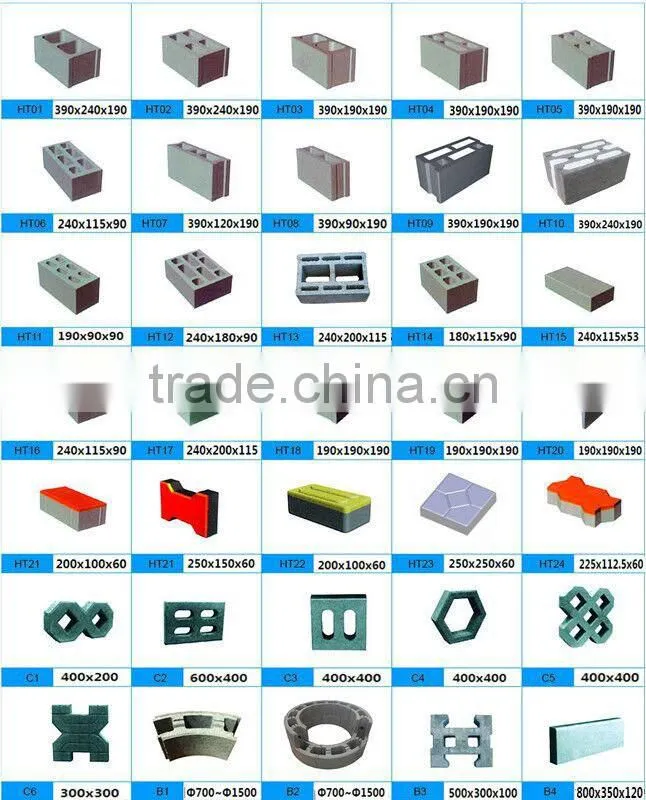 High Profit Energy Saving QT4-15 Soil Cement Hollow Paving Bricks Making Machine