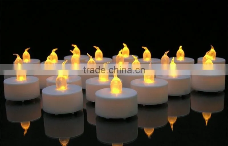 LED tealight candle flicking flameless led teal light battery operated led tealight candle