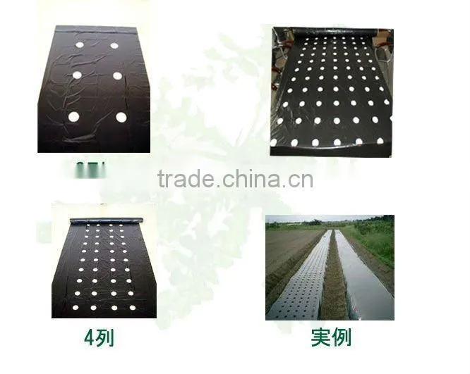 perforated black plastic film