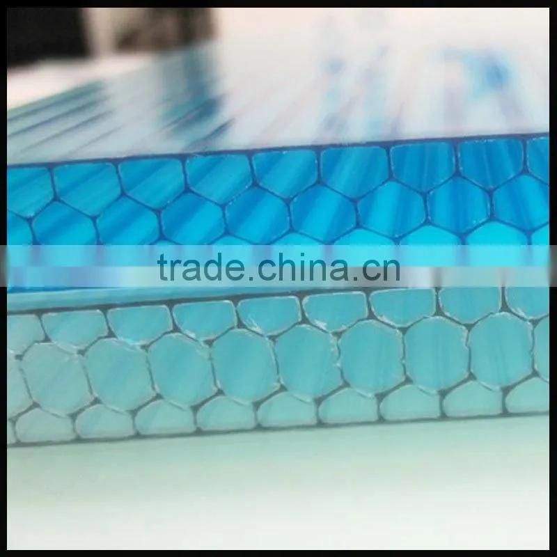 Beautiful polycarbonate honeycomb pc sheet construction material UV protection