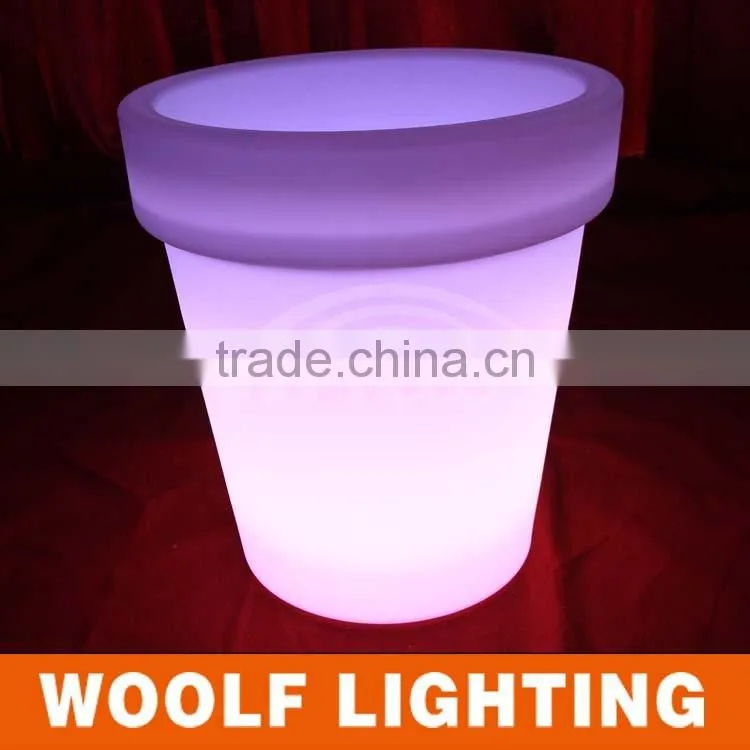 cheap planters led flower pot tall plastic light flower pots