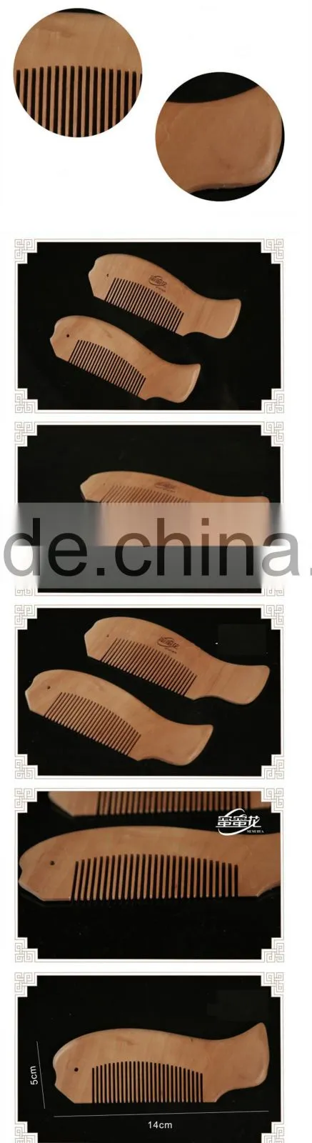 100%Nature Fish Shape Wooden Combs 13.2*4.5