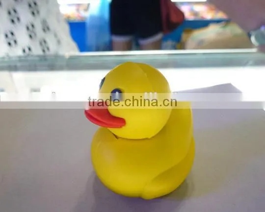 PVC creative usb sticker Cartoon cute little yellow duck Usb stick