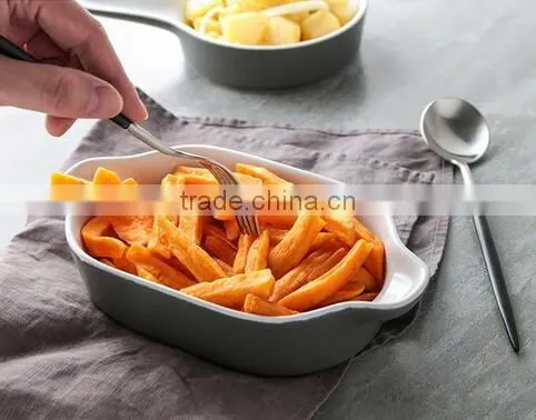 11'' Ceramic cake bakeware Pasta ceramic tray Cearamic fish tray Potato ceramic tray