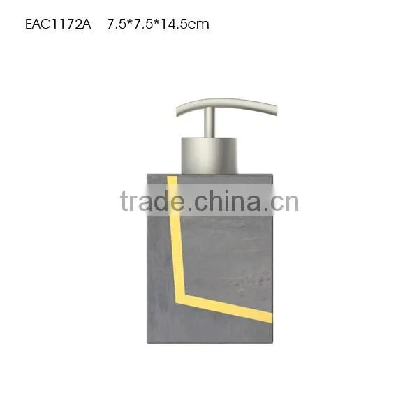 Modern style grey cement / concrete bathroom accessories with groove copper or paninting