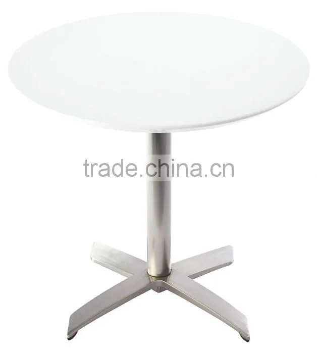 High quality fashion modern outdoor folded ABS top brushed aluminum cocktail table bar table LQ- BT307B