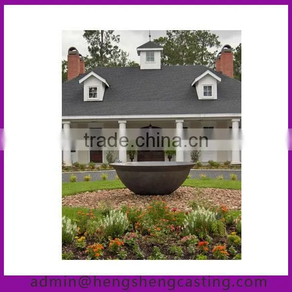 antique outdoor cast iron burning fire pit