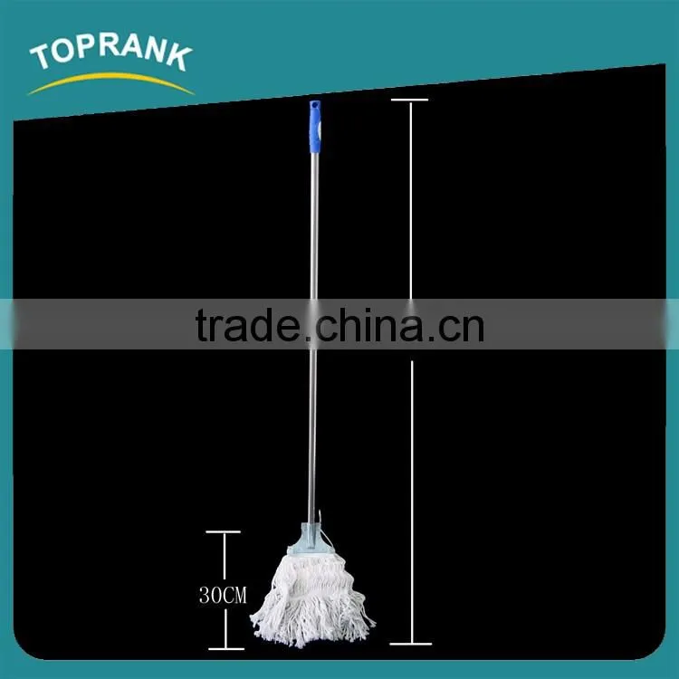 Toprank Super Cheap Safe 360 Twist Cotton Floor Cleaning Stick Mops Floor Cleaning Sweep Cotton Mop Head With Steel Handle