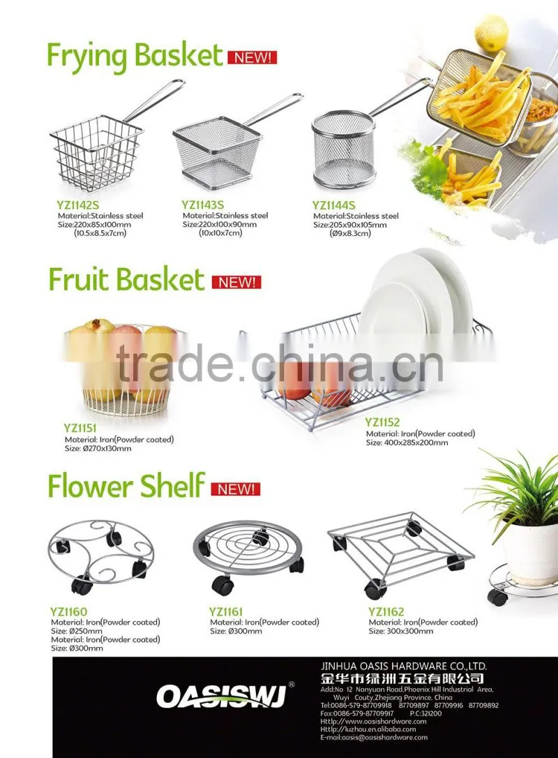 Professional Manufacture production stainless steel deep Fryer Basket&mini fry basket &stainless steel deep frying basket