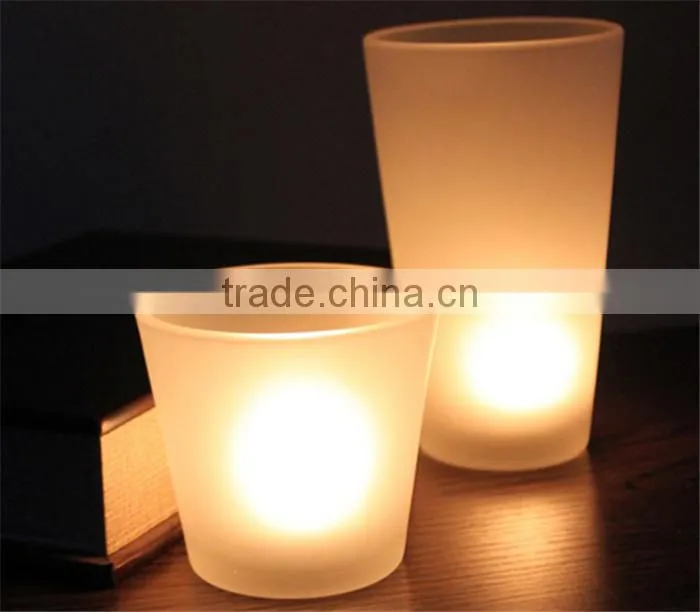 rose candle holder set of two frosting candles