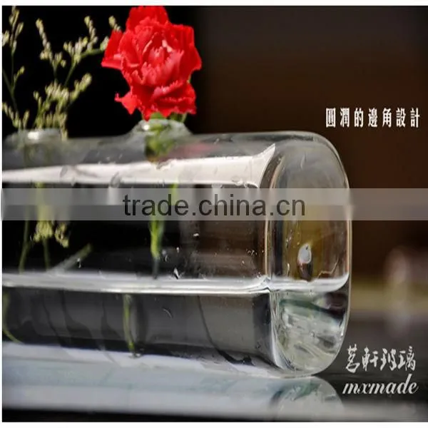 Clear glass vases