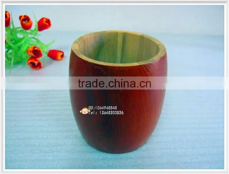 small wooden barrel paulownia wooden bucket with lid for coffee/candy