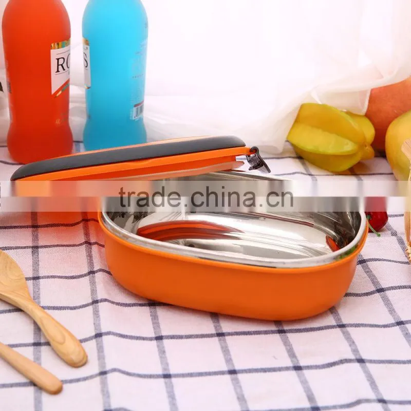 Kitchenware Set 0.8L Food Container,Stainless Steel Lunch Box for Men Women or Baby