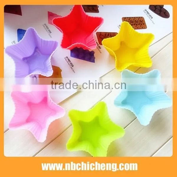 6 pcs Silicone Bakeware Muffin Pan/Silicone Cupcake Baking Pans
