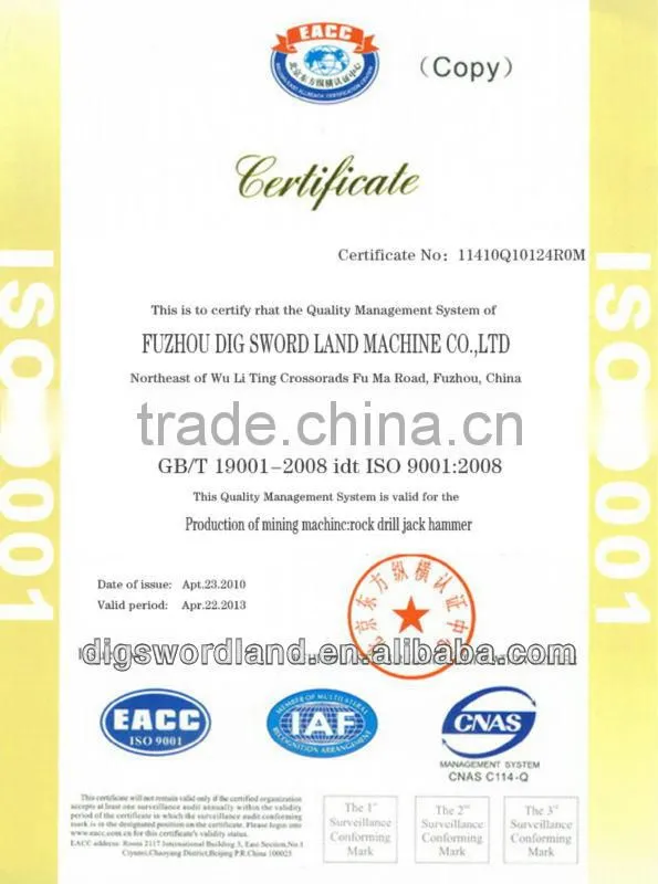 drill parts quality promised rock and complete in specifications