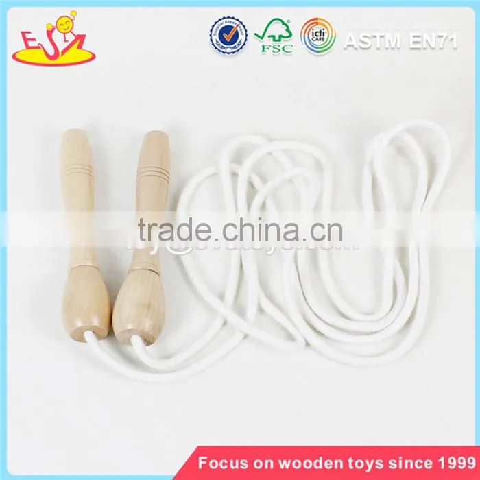 wholesale new kids toys wooden handle skipping jump rope primary color children wooden jump rope W01A292