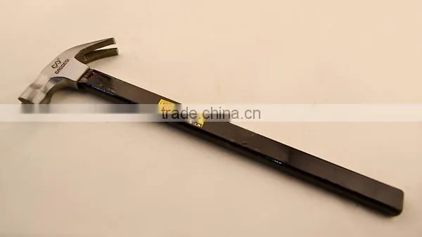 mirror polished square head claw hammer