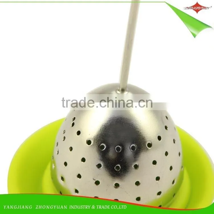 ZY-E3141 Wholesale Silicone tea infuser potted plant 100% silicone making tools with holder tea bag