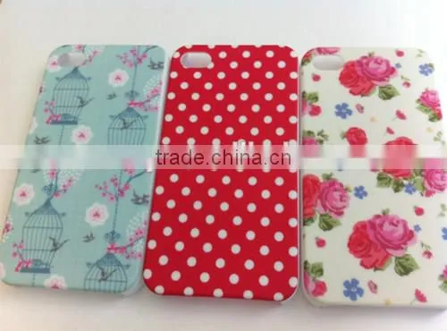 flower mobile phone cover case for iphone 4,5