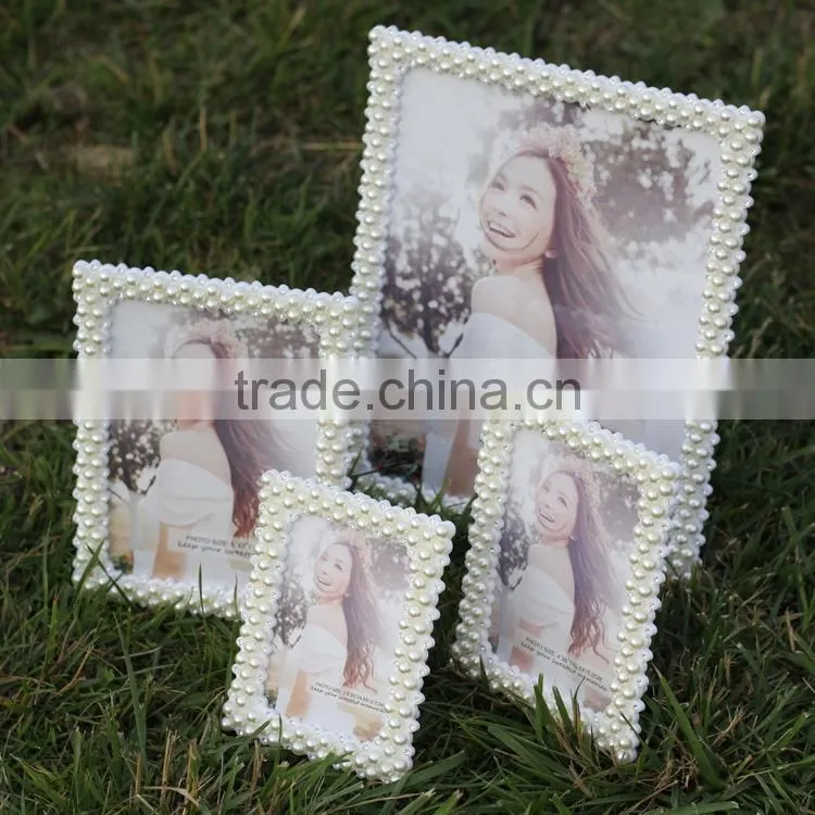 Hot Selling Wedding Photo Picture Frames Handmade Pearl Picture Frame