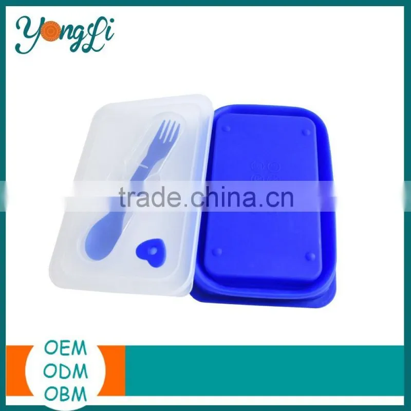 Eco-friendly Silicone stainless steel insulated lunch box