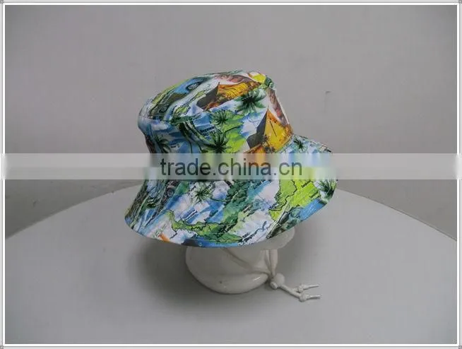 Newly Design Custom sublimation printing bucket hat /printed bucket cap