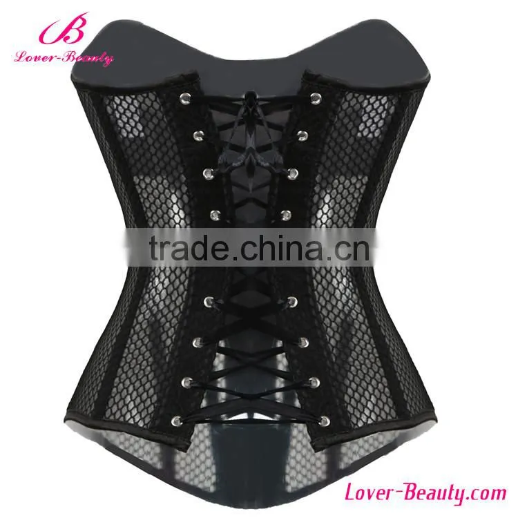 Wholesale Newest Design Women Black Mesh Sexy Slimming Corset