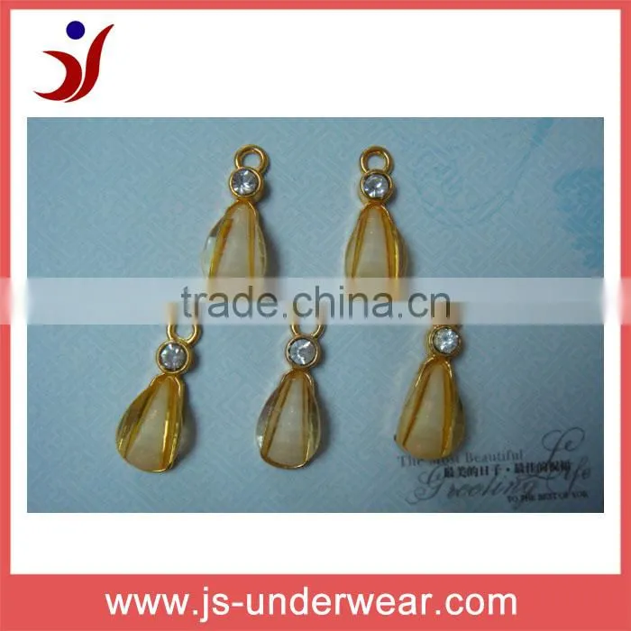 Fashion and beautiful Brazilian topaz underwear accessories,metal underwear accessories