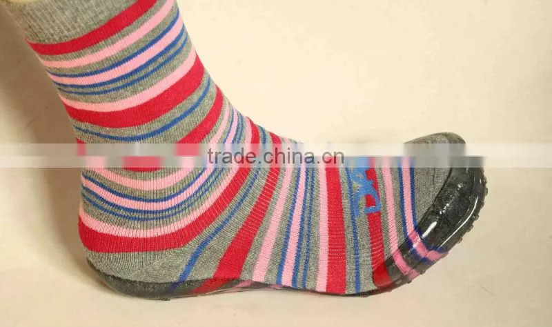 Adult man rubber sole shoe socks