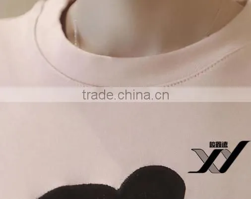 Long design pullover Women cheap embroidery hoodies