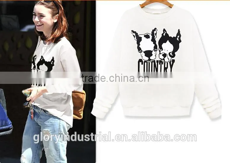 Crew neck all over print custom hoodies