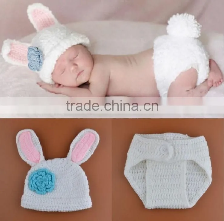 Knitted Animal Hats soft and colourful yarns Handmade baby clothing newborn crochet knit beanie hat set photography prop