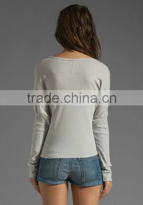 lightweight jersey off one shoulder tops