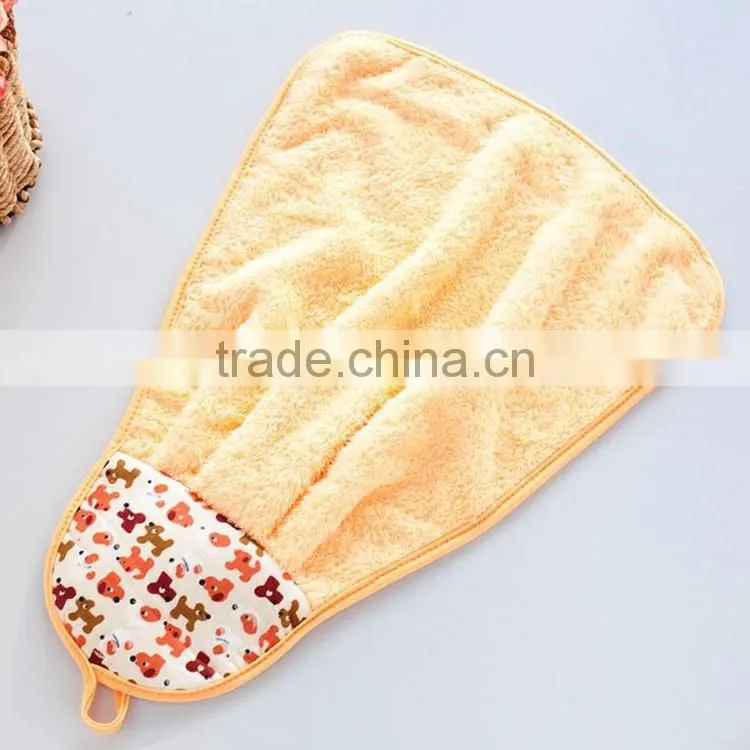 wholesale microfiber kitchen hand towel with hanger