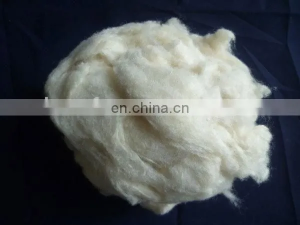 white color silk fiber tops