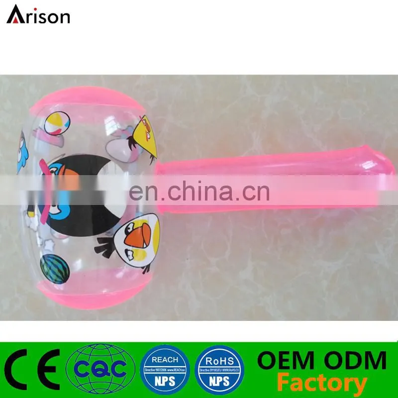 Cheap PVC inflatable hammer for advertising toys