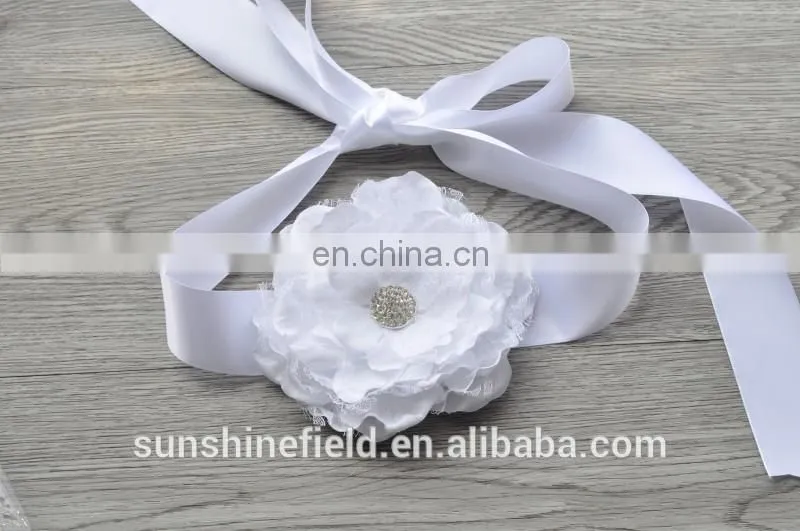 Laced Peony Flower Sash Belt For Kids