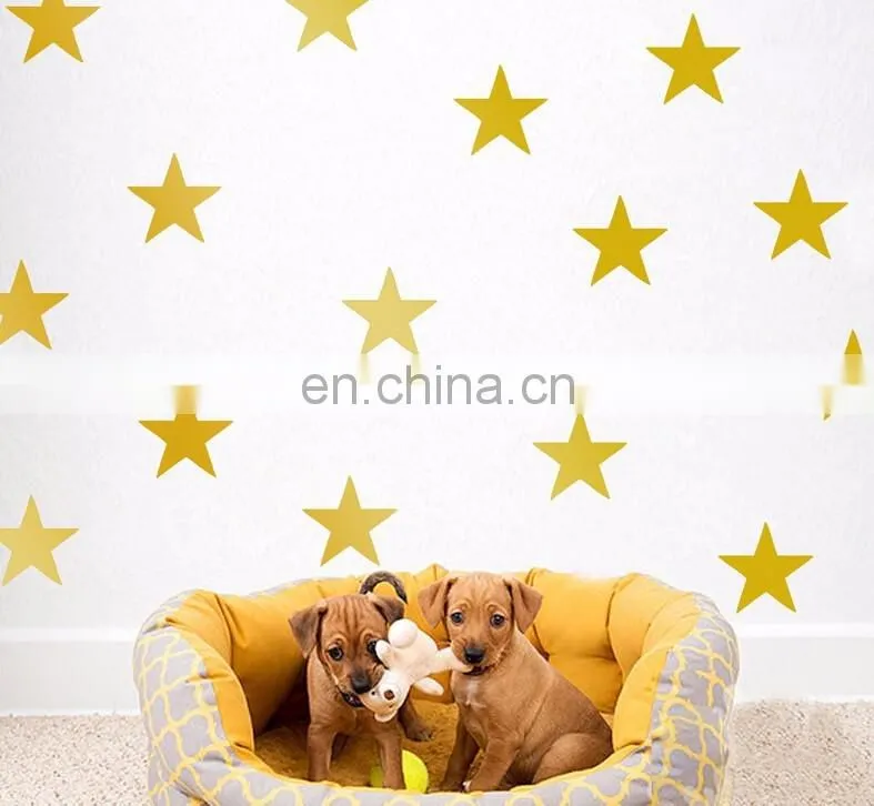 Ins Style Colorful Star Shape Vinyl Wall Sticker Children Room Home Decoration Mural Roon Decal