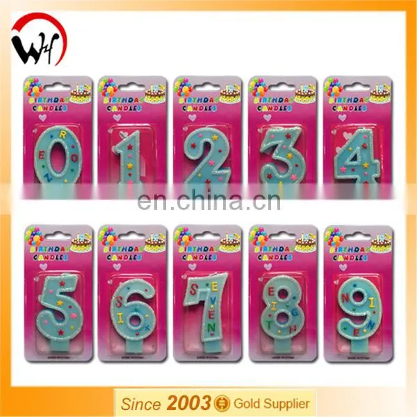 2017 Kids Unique Glitter Party Number Birthday Candle