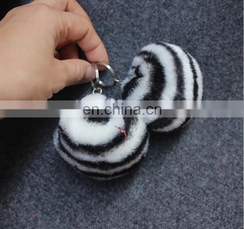 alibaba faux fur product and accessory supplier zebra fake fur ball