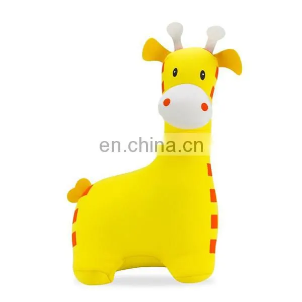 Custom Cartoon Soft Plush Giraffe Toy Memory Foam Travel Neck Pillow Fashion 2 in 1 Switch Reversible Animal U Shape Pillow