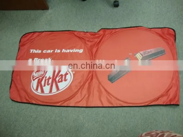 Car Sun shade silver Nylon front window polyester from leading car sunshade supplier in China