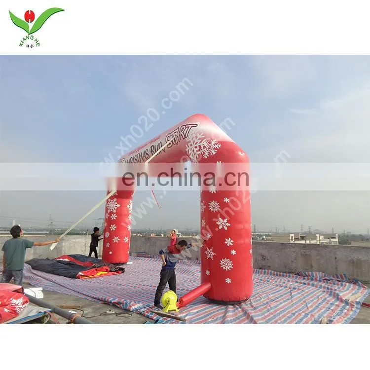 Outdoor factory direct advertising Decoration Christmas Arches Inflatable for sale
