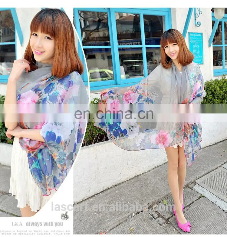 2015fashion style newest high quality silk georgette digital printing stole(SP887DL)