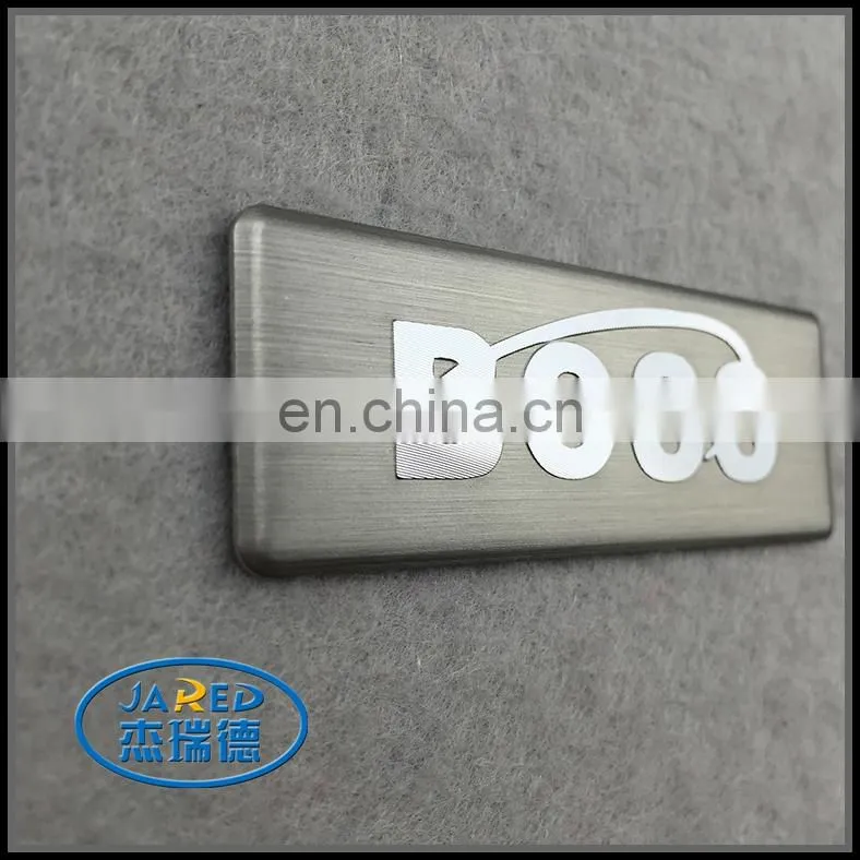 custom metal embossed aluminum nameplate label for appliance