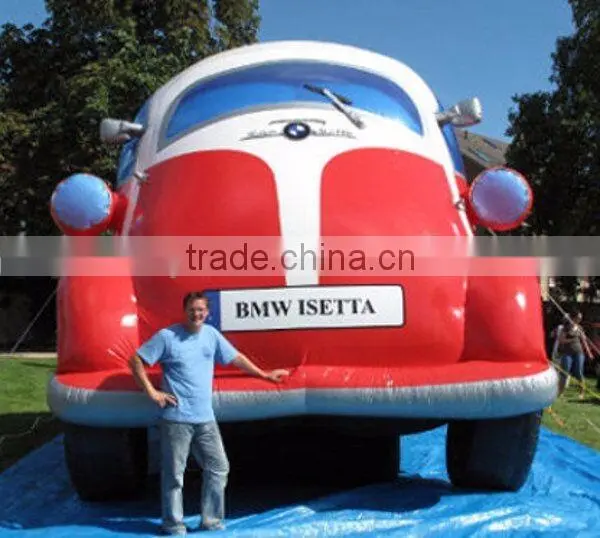 Big attractive inflatable car with logo printing for advertising in sell
