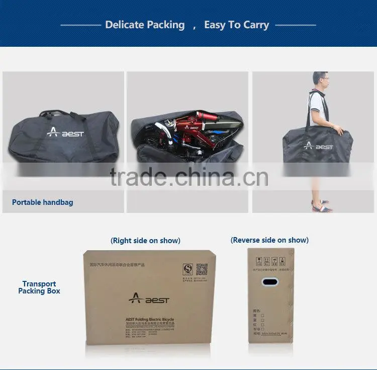 Fashionable Design! AEST Electric Bicycle Made Of Aluminium Alloy with Lithium Battery On Hot Sales,