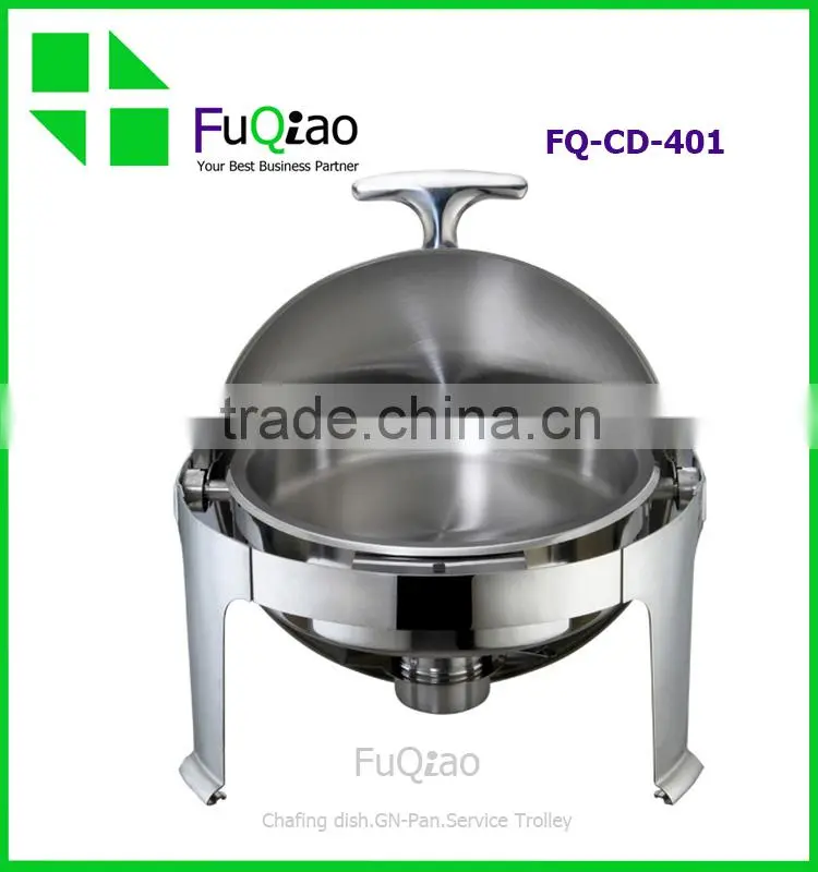Stainless Steel Cookwares Catering Tray Round Buffet Servers Buffet Chafing Dish